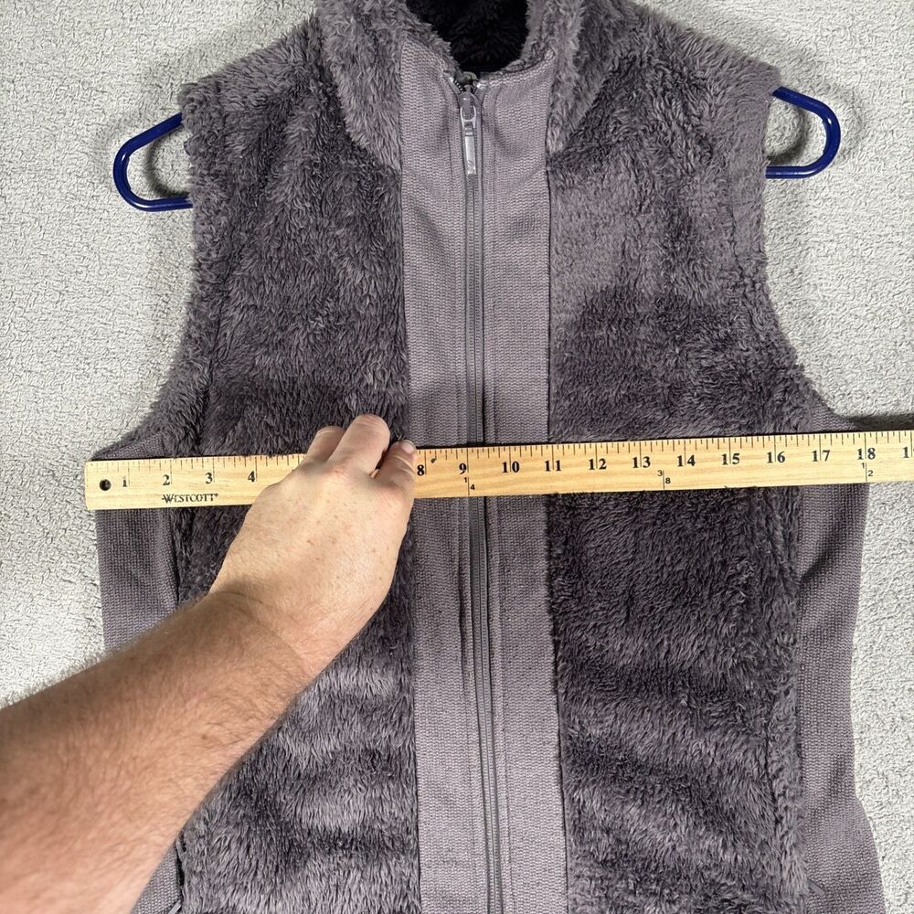 The North‎ Face Furry Fleece Vest Women’s Size S Full Zip Grey Camping Jogging - Picture 5 of 16